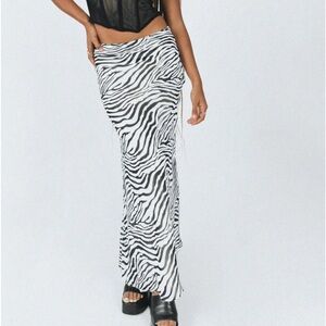 Princess Polly zebra long skirt